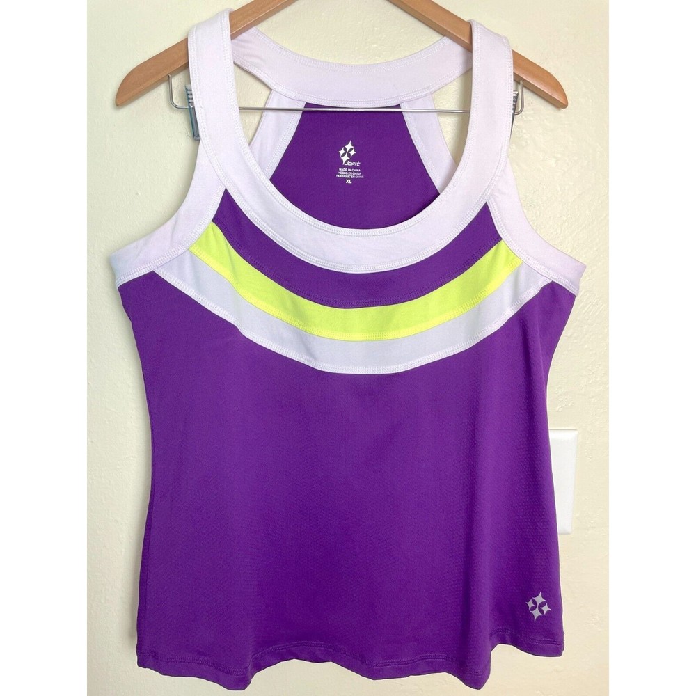 Jofit Tank Top Women's XL Athletic Stretchy Gym Running Yoga Purple